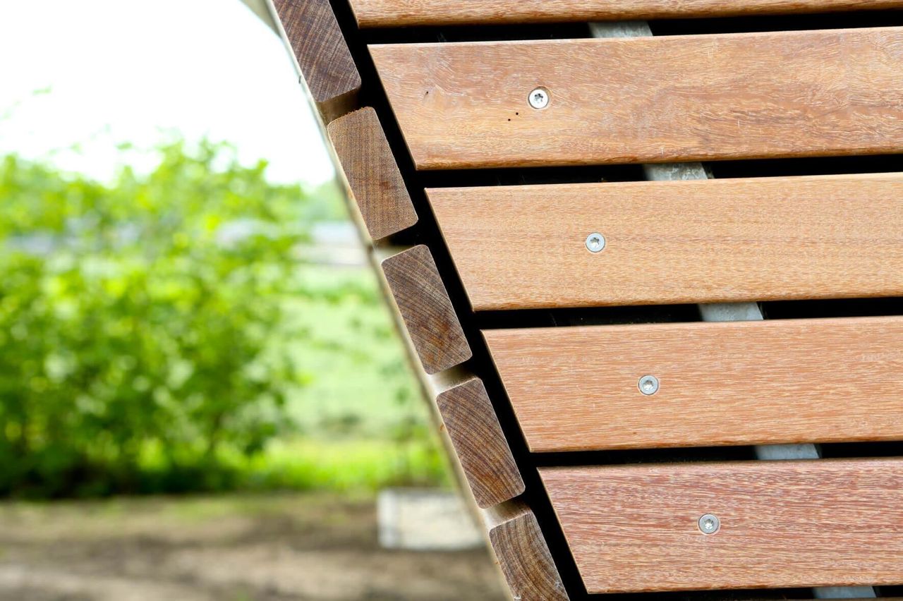 Ipé hout voor een gevelbekleding (of zelfs voor een terras)