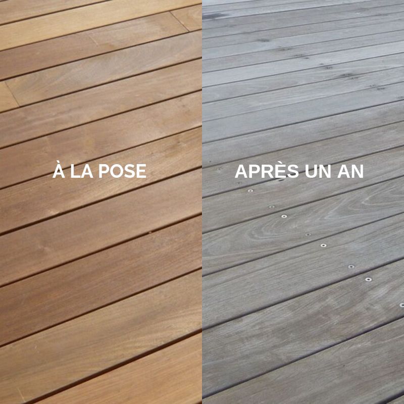 Bois de terrasse ipé avec clips Befix